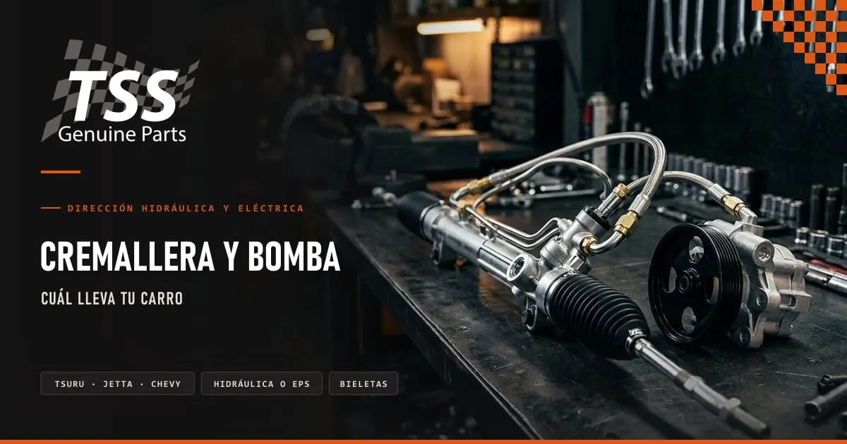 Cremallera de dirección hidráulica TSS del Tsuru III y bombas de dirección TSS del Aveo y del Jetta A4