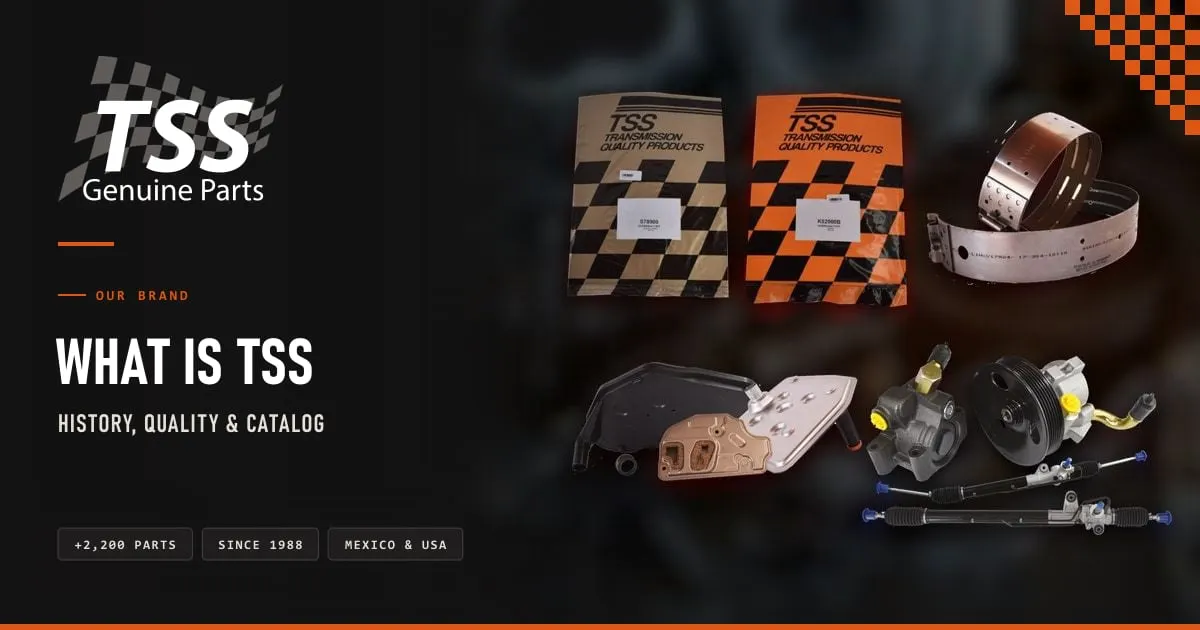 TSS Genuine Parts products: gasket kits, filters, valve body, power steering pumps and steering racks