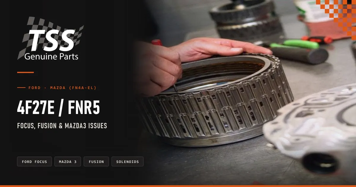 TSS parts for the Ford 4F27E transmission: filter, Dorado overhaul kit and friction plates