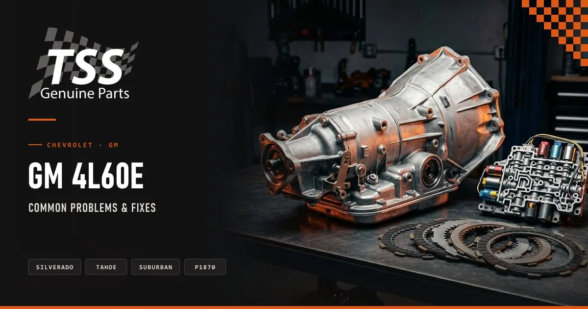 TSS parts for the 4L60E transmission: overhaul gasket kit, A and B shift solenoid kit and remanufactured valve body