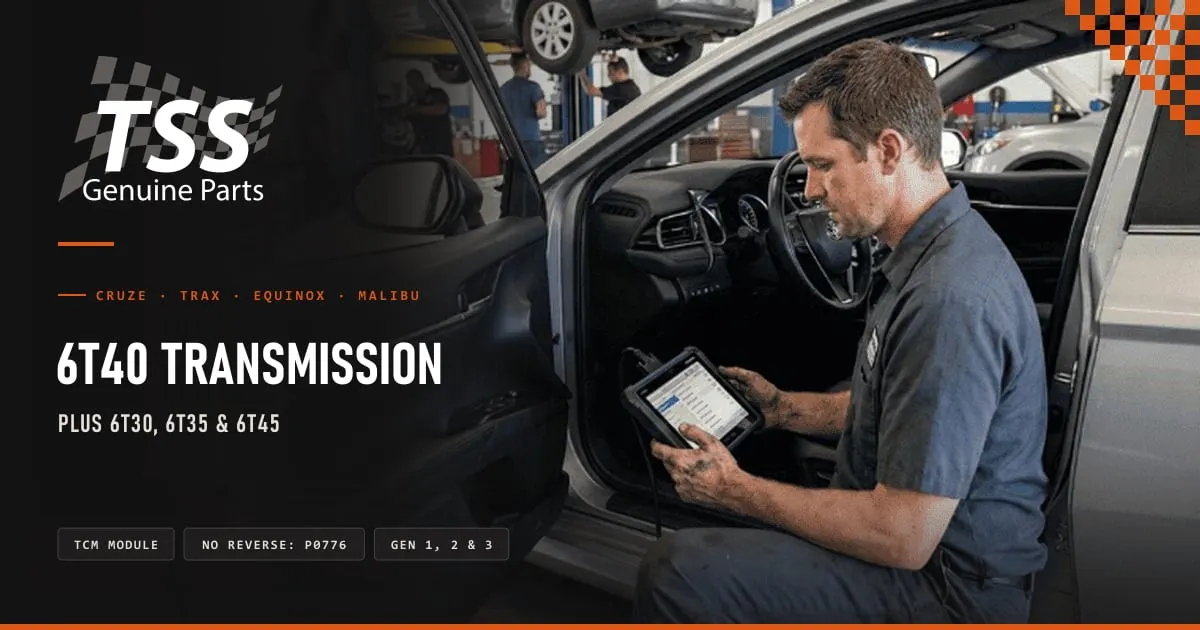 TSS parts for the 6T40 transmission: rebuilt TCM control module, solenoid set and third-generation filter