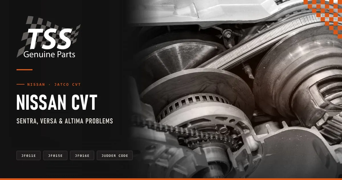 TSS parts for Nissan's JF015E CVT: piston with seals for belt slip, cooler and Rojo gasket kit
