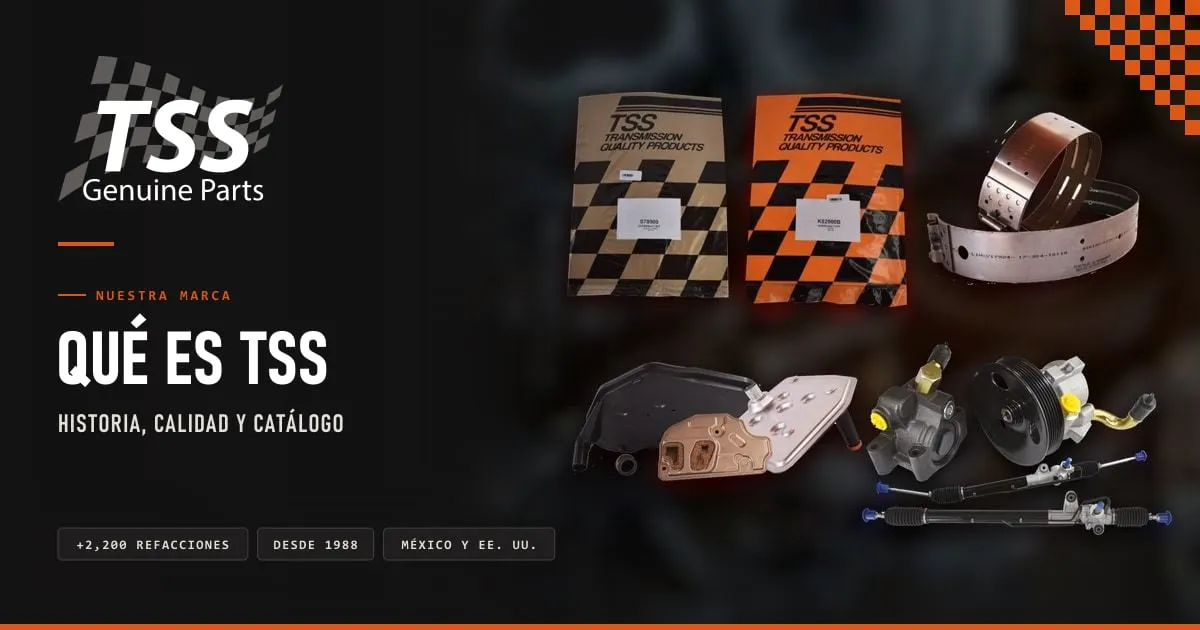 Refacciones TSS Genuine Parts: juegos de empaques, filtros, cuerpo de válvulas, bombas de dirección y cremalleras