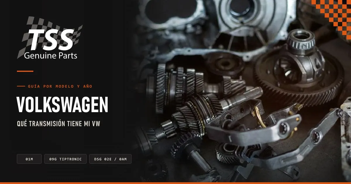 Refacciones TSS para transmisiones Volkswagen: solenoide de cambios 01M, juego de empaques Dorado para DSG 02E y kit de reparación para la mecatrónica DSG 0AM