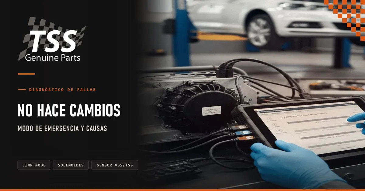 Refacciones TSS para una transmisión que no hace cambios: kit de solenoides de cambios, sensor de velocidad y arnés interno